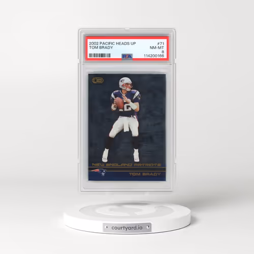 2002 Pacific Heads Up #71 Tom Brady (PSA 8 NM-MT)