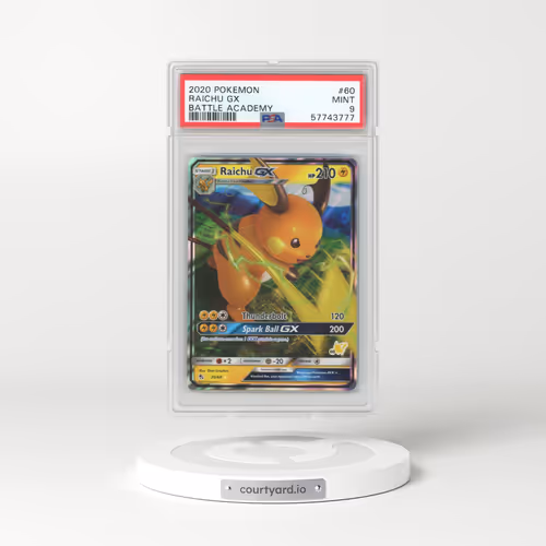 2020 Pokémon Battle Academy #60 Raichu GX - Holo (PSA 9 MINT)