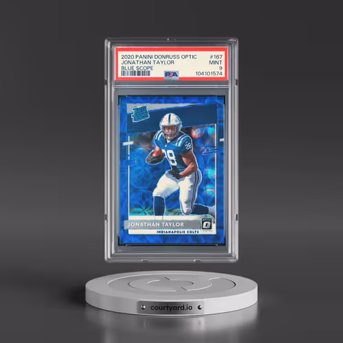 2020 Panini Donruss Optic #167 Jonathan Taylor - Blue Scope (PSA 9 MINT)