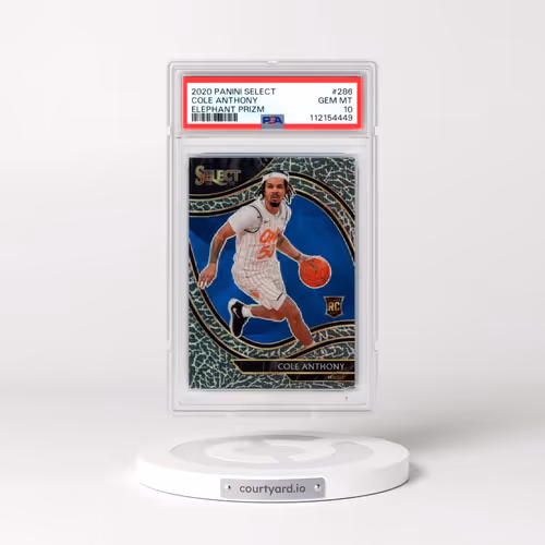 2020 Panini Select #286 Cole Anthony - Elephant Prizm (PSA 10 GEM MINT)
