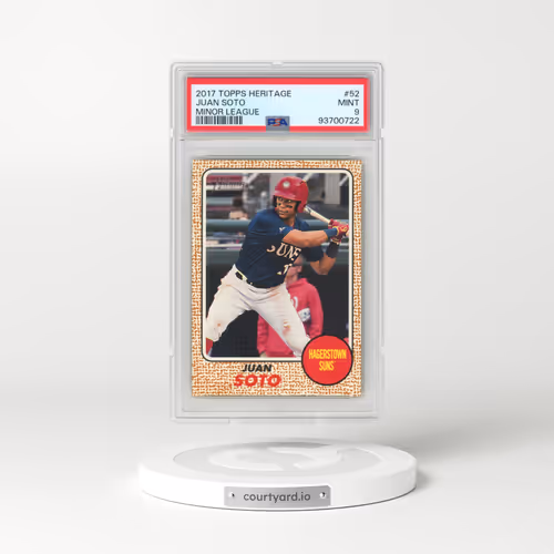 2017 Topps Heritage Minor League #52 Juan Soto (PSA 9 MINT)