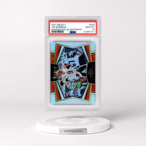 2021 Panini Select Snapshots #SS5 Joe Burrow - Silver Prizm (PSA 10 GEM MINT)