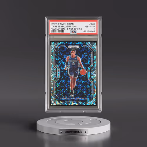 2020 Panini Prizm #262 Tyrese Haliburton - Variation-Fast Break (PSA 10 GEM MINT)