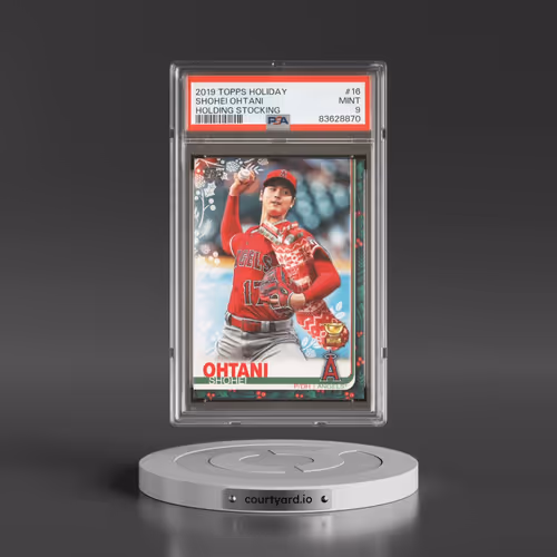 2019 Topps Holiday #16 Shohei Ohtani - Holding Stocking (PSA 9 MINT)
