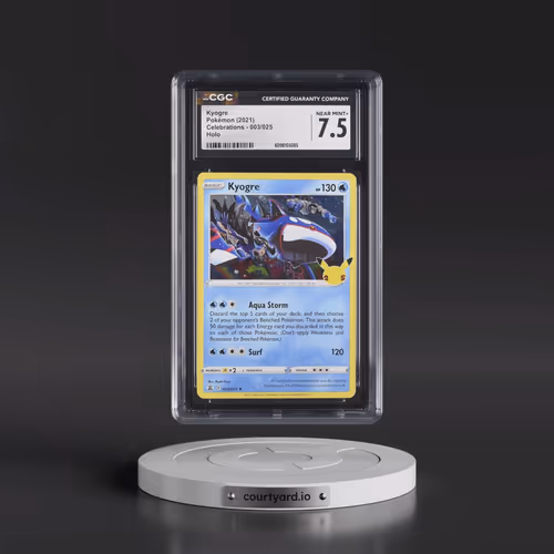 2021 Celebrations #003/025 Kyogre - Holo (CGC 7.5 NM+)
