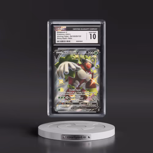 2021 Shining Fates #SV105/SV122 Rillaboom V - Shiny Vault Holo (CGC 10 GEM MINT)