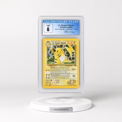 2000 Gym Challenge #11/132 Lt. Surge's Raichu - Holo (CGC 6 EX-NM)