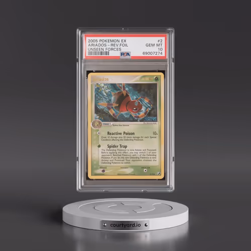 2005 Pokémon EX Unseen Forces #2 Ariados - Reverse Foil (PSA 10 GEM MINT)