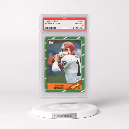 1986 Topps #187 Bernie Kosar (PSA 8 NM-MT)