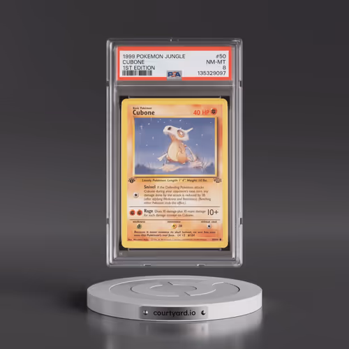 1999 Pokémon Jungle #50 Cubone - 1st Edition (PSA 8 NM-MT)