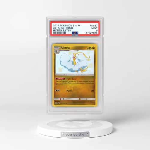 2019 Pokémon Sun & Moon Hidden Fates #SV37 Altaria - Holo (PSA 9 MINT)