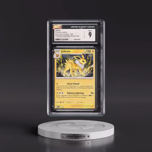 2025 Pokémon Svp EN-SV Black Star Promo #169 Jolteon - Prismatic Evolutions Poster Collection (CGC 9