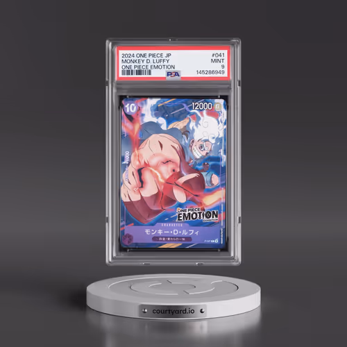 2024 One Piece Japanese Promos #041 Monkey D. Luffy - One Piece Emotion (PSA 9 MINT)