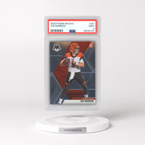 2020 Panini Mosaic #201 Joe Burrow (PSA 9 MINT)