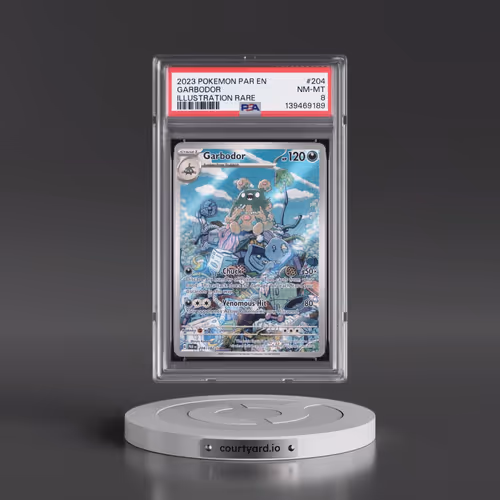 2023 Pokémon Par EN-Paradox Rift #204 Garbodor - Illustration Rare (PSA 8 NM-MT)