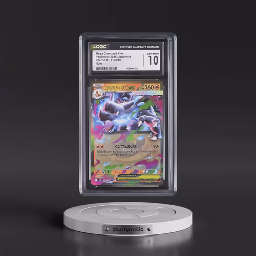 2025 Inferno X - M2 #013/080 Mega Charizard X ex - Holo (CGC 10 GEM MINT)