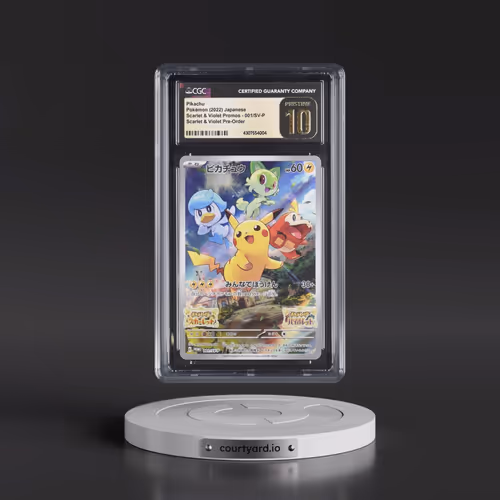 2022 Scarlet & Violet Promos #001/SV-P Pikachu - Scarlet & Violet Pre-Order (Holo) (CGC 10 PRIST