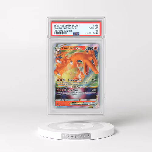 2023 Pokémon Sword and Shield Crown Zenith #019 Charizard Vstar (PSA 10 GEM MINT)