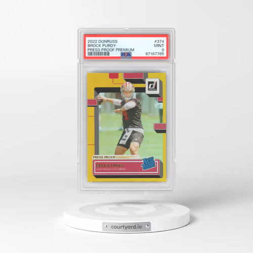 2022 Panini Donruss #374 Brock Purdy - Press Proof Premium (PSA 9 MINT)