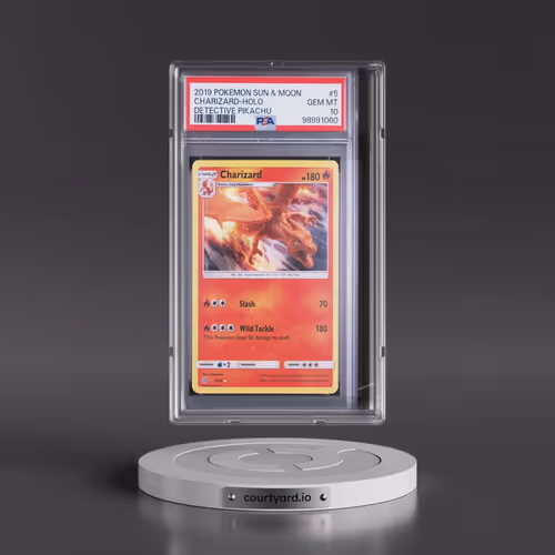 2019 Pokémon Sun & Moon Detective Pikachu #5 Charizard - Holo (PSA 10 GEM MINT)