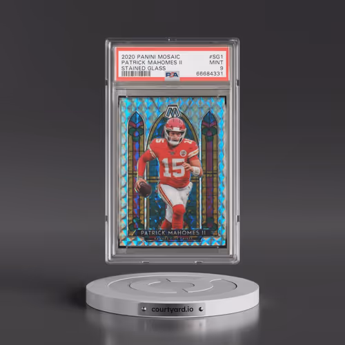 2020 Panini Mosaic Stained Glass #SG1 Patrick Mahomes II (PSA 9 MINT)