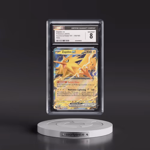 2023 Scarlet & Violet 151 - MEW EN #145/165 Zapdos ex - Holo (CGC 8 NM-MT)