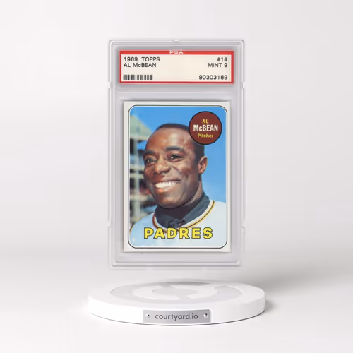 1969 Topps #14 Al McBean (PSA 9 MINT)