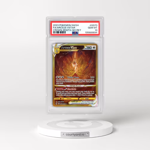 2023 Pokémon Sword and Shield Crown Zenith #GG70 Arceus Vstar - Full Art Secret (PSA 10 GEM MINT)