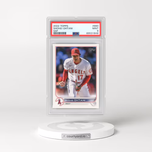 2022 Topps #660 Shohei Ohtani - Series 2-Ssp (PSA 9 MINT)
