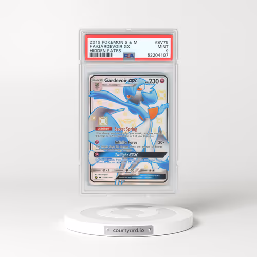 2019 Pokémon Sun & Moon Hidden Fates #SV75 Gardevoir GX - Holo Full Art (PSA 9 MINT)