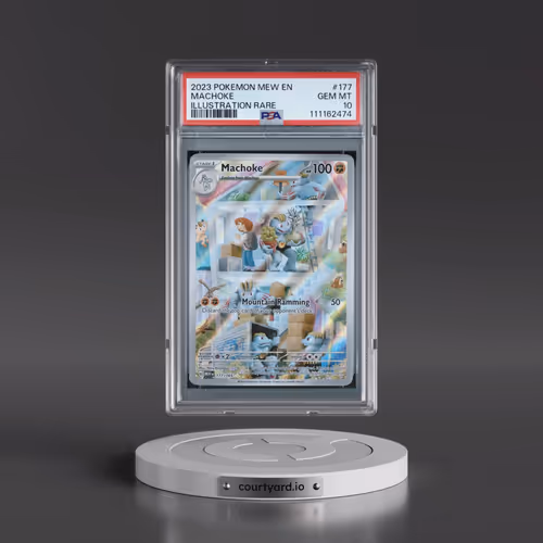 2023 Pokémon Mew EN-151 #177 Machoke - Illustration Rare (PSA 10 GEM MINT)