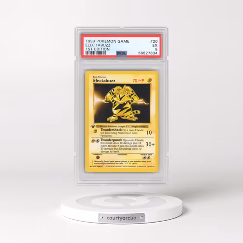 1999 Pokémon Game #20 Electabuzz - 1st Edition (PSA 5 EX)