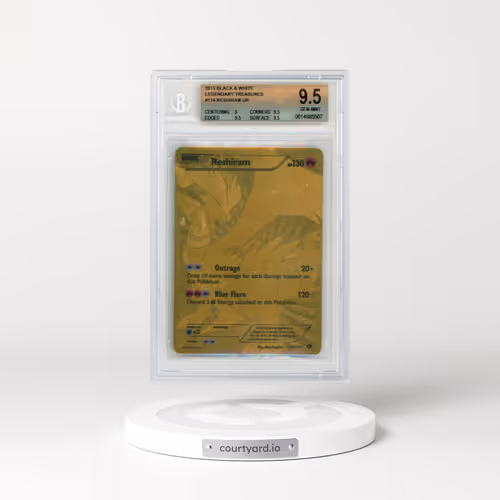 2013 Pokémon Black and White Legendary Treasures #114 Reshiram FULL ART SCR (BGS 9.5 GEM MINT)