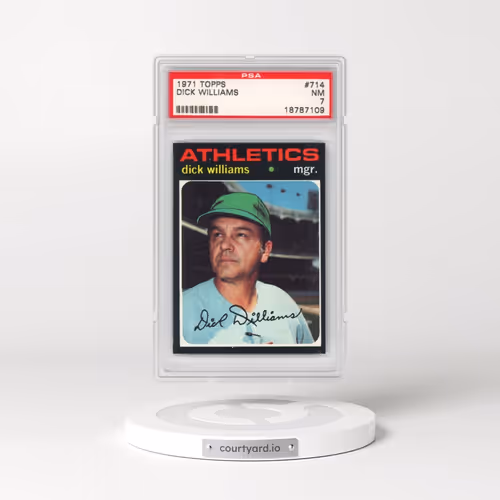 1971 Topps #714 Dick Williams (PSA 7 NM)