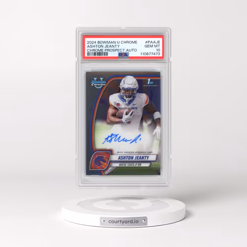 2024 Bowman University Chrome Bowman Chrome Prospect Autographs #PAAJE Ashton Jeanty (PSA 10 GEM MIN