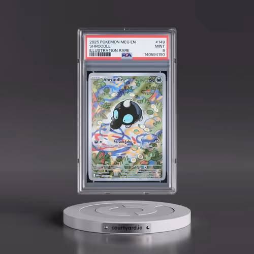 2025 Pokémon Meg EN-Mega Evolution #149 Shroodle - Illustration Rare (PSA 9 MINT)