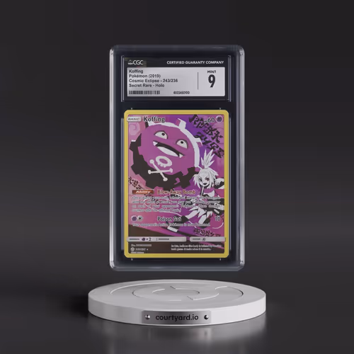 2019 Cosmic Eclipse #243/236 Koffing - Secret Rare Holo (CGC 9 MINT)