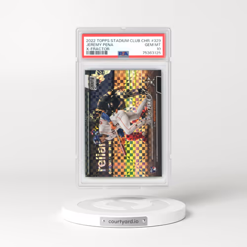 2022 Topps Stadium Club Chrome #329 Jeremy Pena - X-Fractor (PSA 10 GEM MINT)