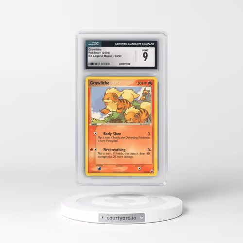 2006 EX Legend Maker #55/92 Growlithe (CGC 9 MINT)
