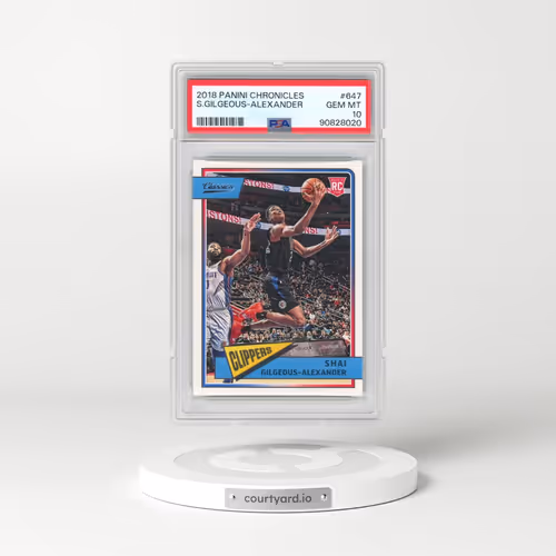 2018 Panini Chronicles #647 Shai Gilgeous-Alexander (PSA 10 GEM MINT)