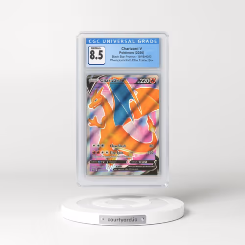 2017 Black Star Promos - Sword & Shield #SWSH050 Charizard V - Holo Champion's Path Elite Trainer Box (CGC 8.5 NM-MT+)
