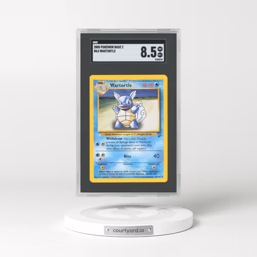 2000 Base Set 2 #63 Wartortle (SGC 8.5 NM-MT+)