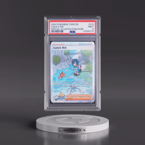 2024 Pokémon Twm EN-Twilight Masquerade #219 Lana's Aid - Special Illustration Rare (PSA 9 MINT)