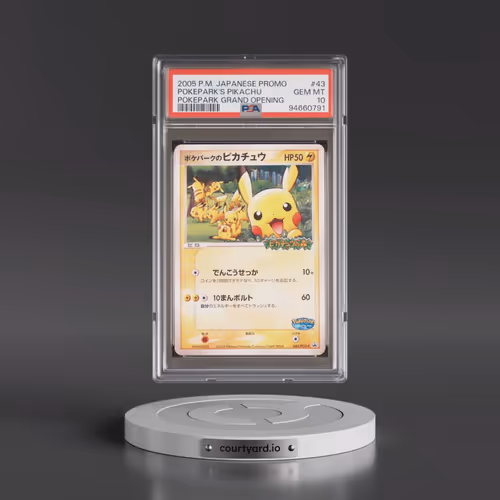 2005 Pokémon Promo #43 Pokepark's Pikachu - Pokepark Grand Opening (PSA 10 GEM MINT)