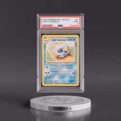 2002 Pokémon Neo Destiny #52 Light Vaporeon (PSA 9 MINT)