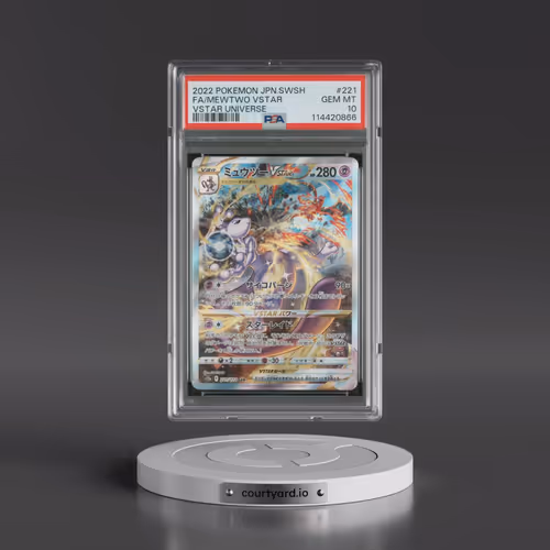 2022 Pokémon Sword & Shield Vstar Universe #221 Mewtwo Vstar - Full Art (PSA 10 GEM MINT)