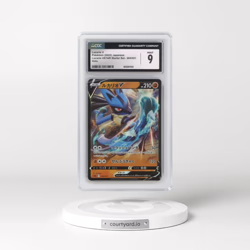 2022 (sLL) Lucario VSTAR Starter Set #004/021 Lucario V - Holo (CGC 9 MINT)