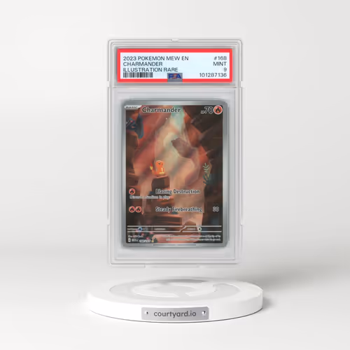 2023 Pokémon Mew EN-151 #168 Charmander - Illustration Rare (PSA 9 MINT)