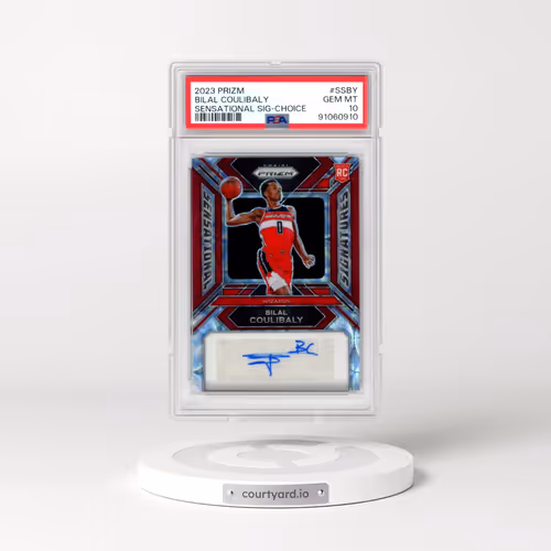 2023 Panini Prizm Sensational Signatures #SSBY Bilal Coulibaly - Choice (PSA 10 GEM MINT)
