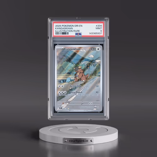 2025 Pokémon Dri EN-Destined Rivals #204 Kangaskhan - Illustration Rare (PSA 9 MINT)
